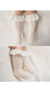 Fırfırlı Dantel Detaylı Bebek Dizaltı Çorap