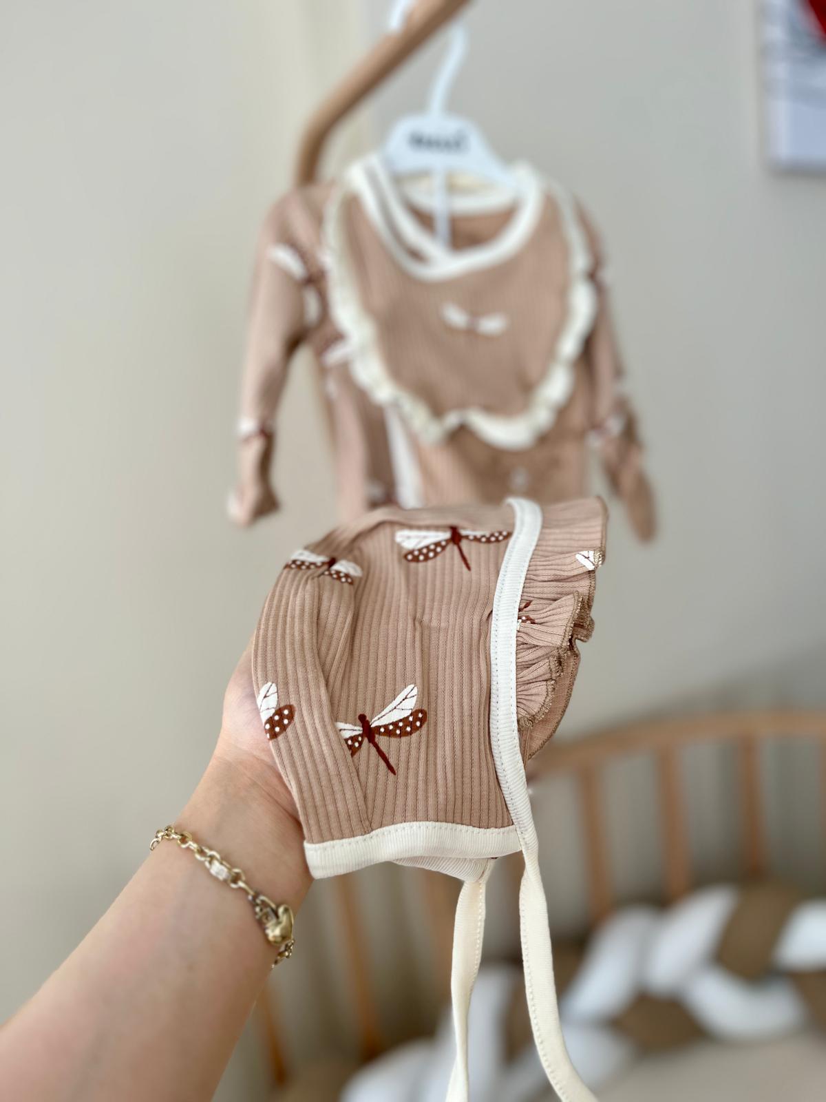 Kelebek Desenli 5'li Hastane Çıkış Seti