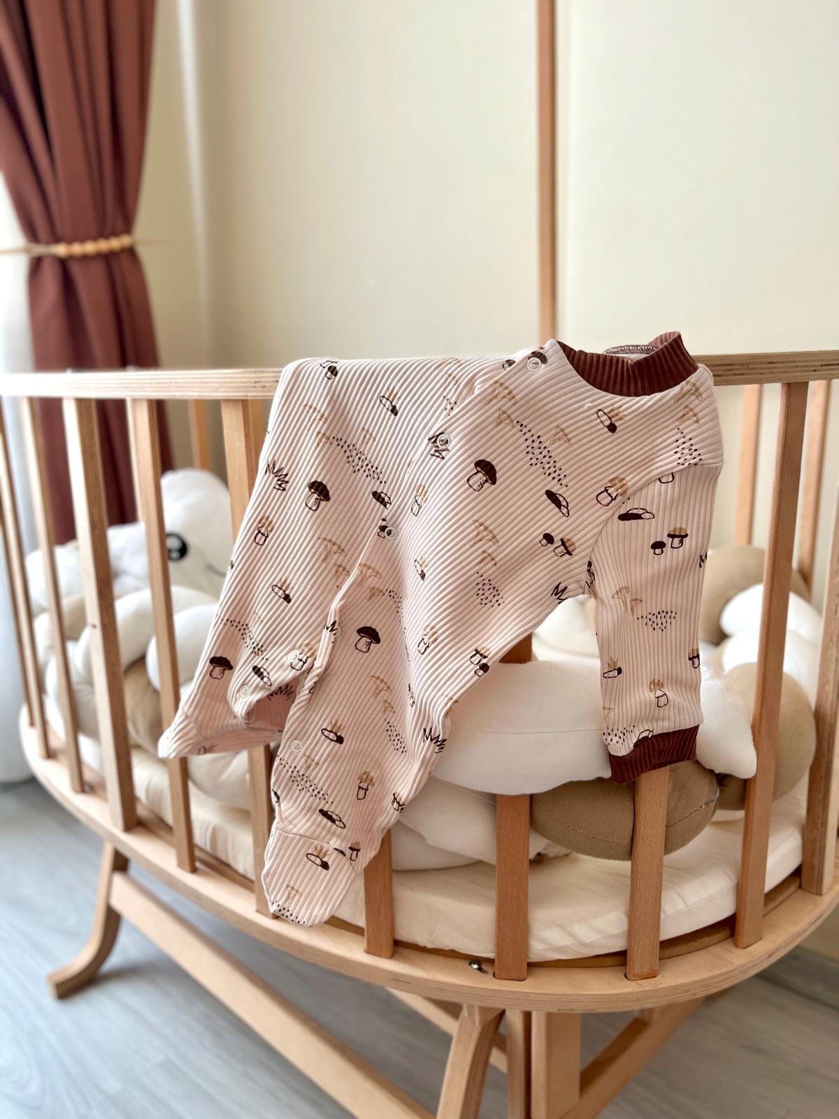 Mantar Nakışlı 3'lü Tulum Seti