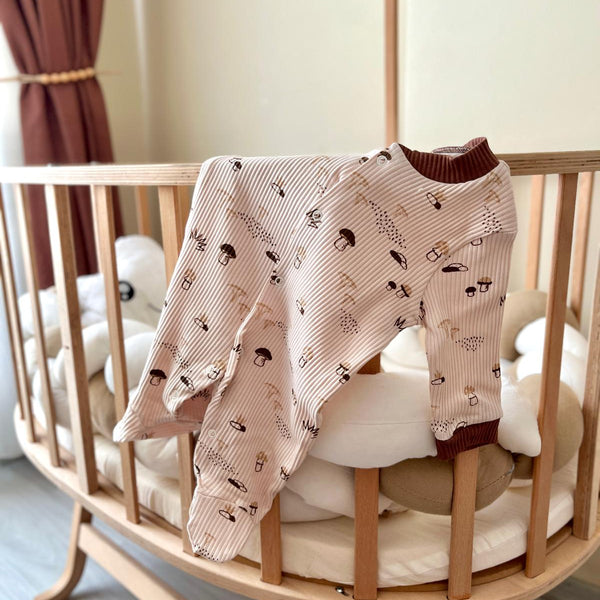 Mantar Nakışlı 3'lü Tulum Seti