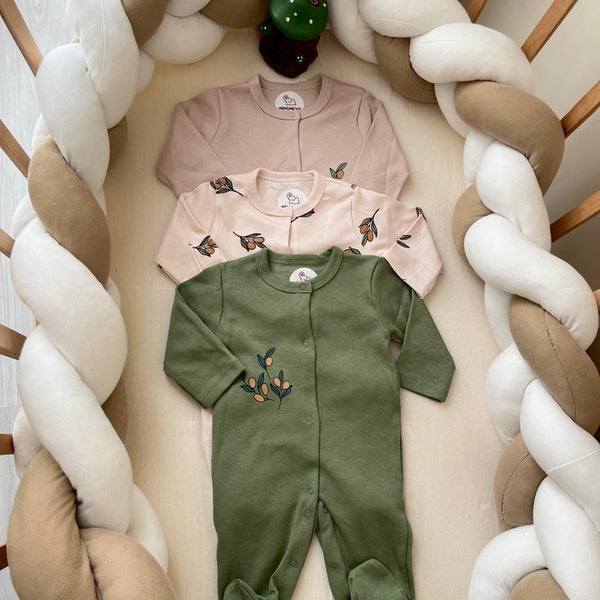 Zeytin Çiçeği Desenli Tulum