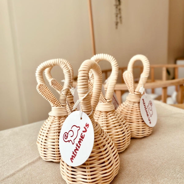 Doğal Rattan Bebek Çıngırağı
