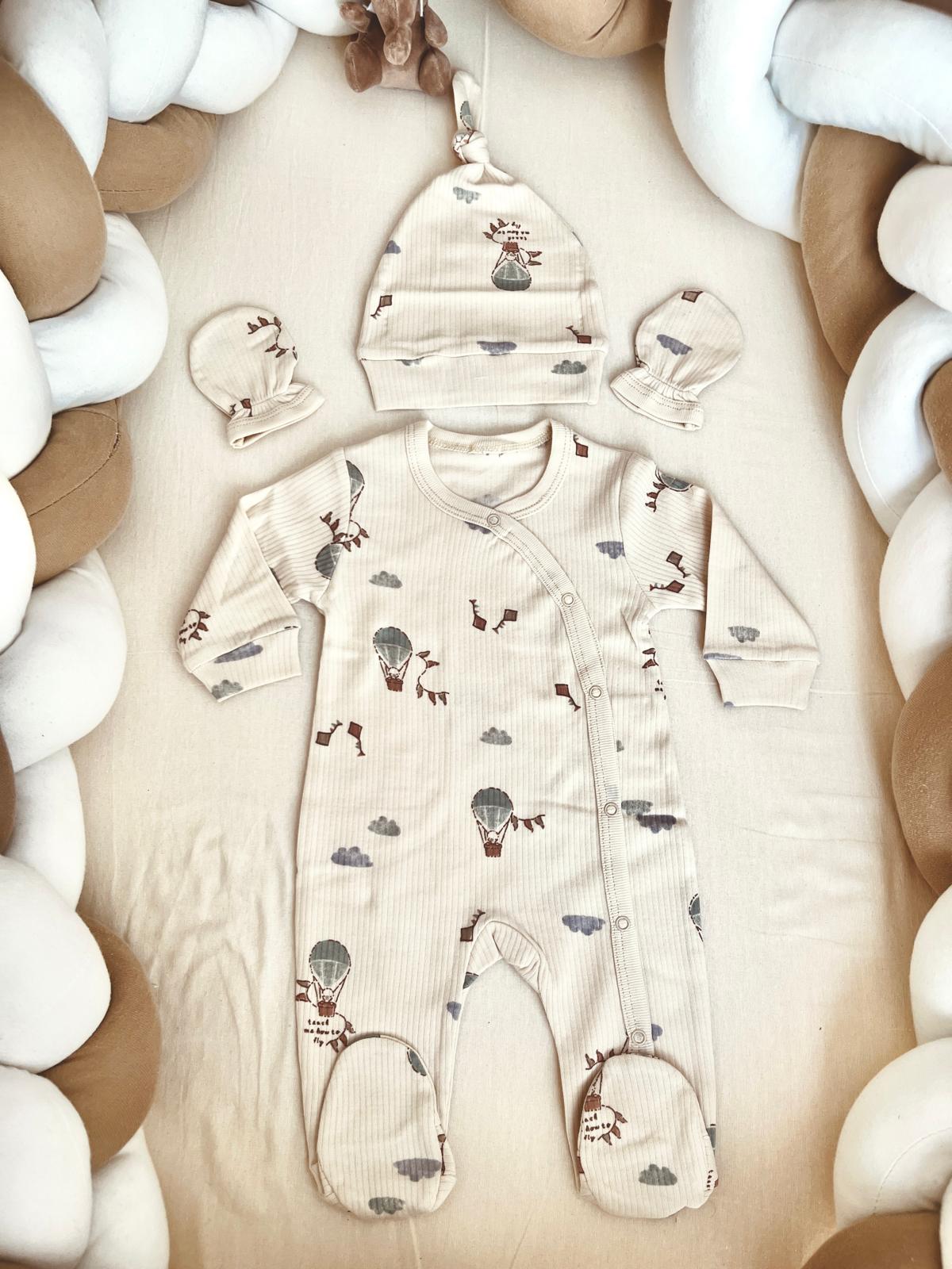 Paraşüt Desenli 5'li Tulum Seti