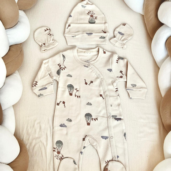 Paraşüt Desenli 5'li Tulum Seti