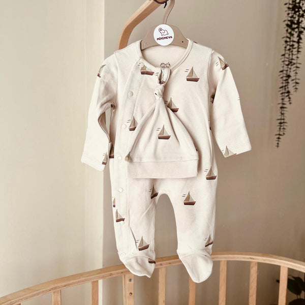 Yelken Desenli Tulum Seti