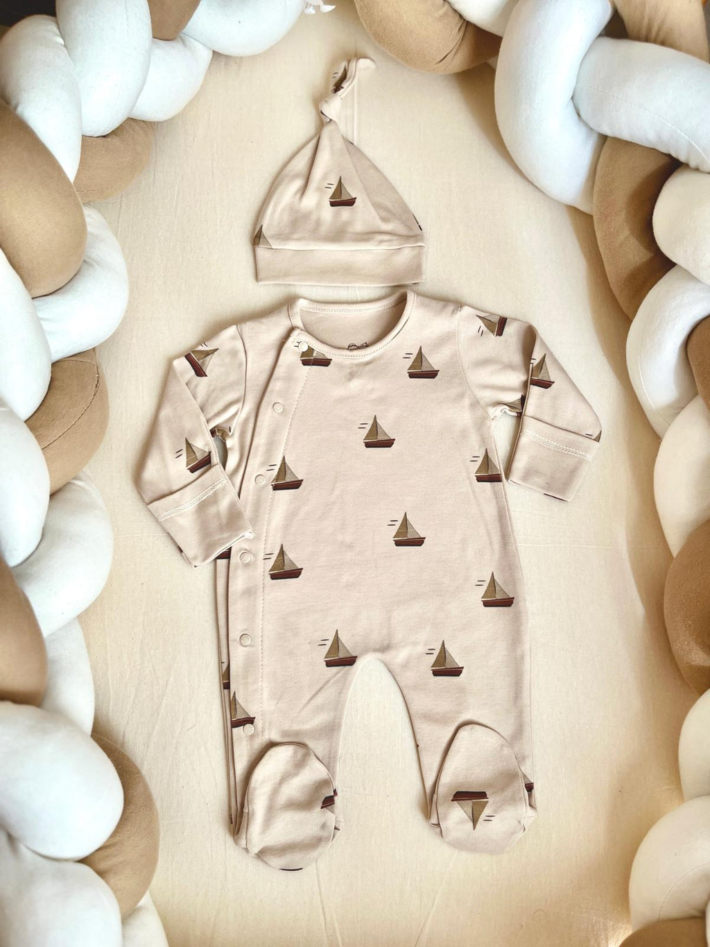 Yelken Desenli Tulum Seti