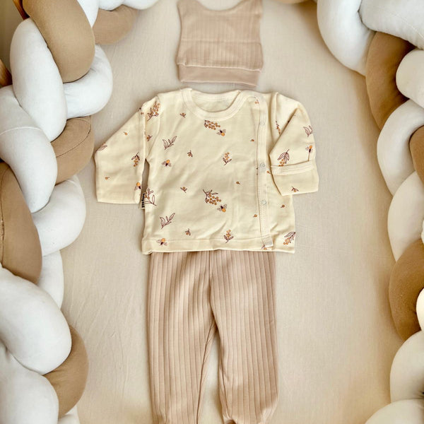 Arı Desenli 3'Lü Body Takım