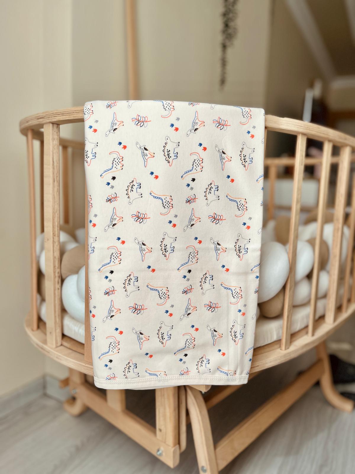 Dinozor Desenli Bebek Battaniyesi