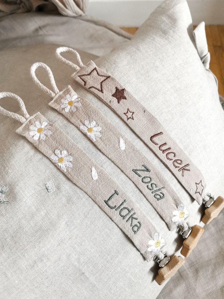 İsme Özel Emzik Askısı 3 lü