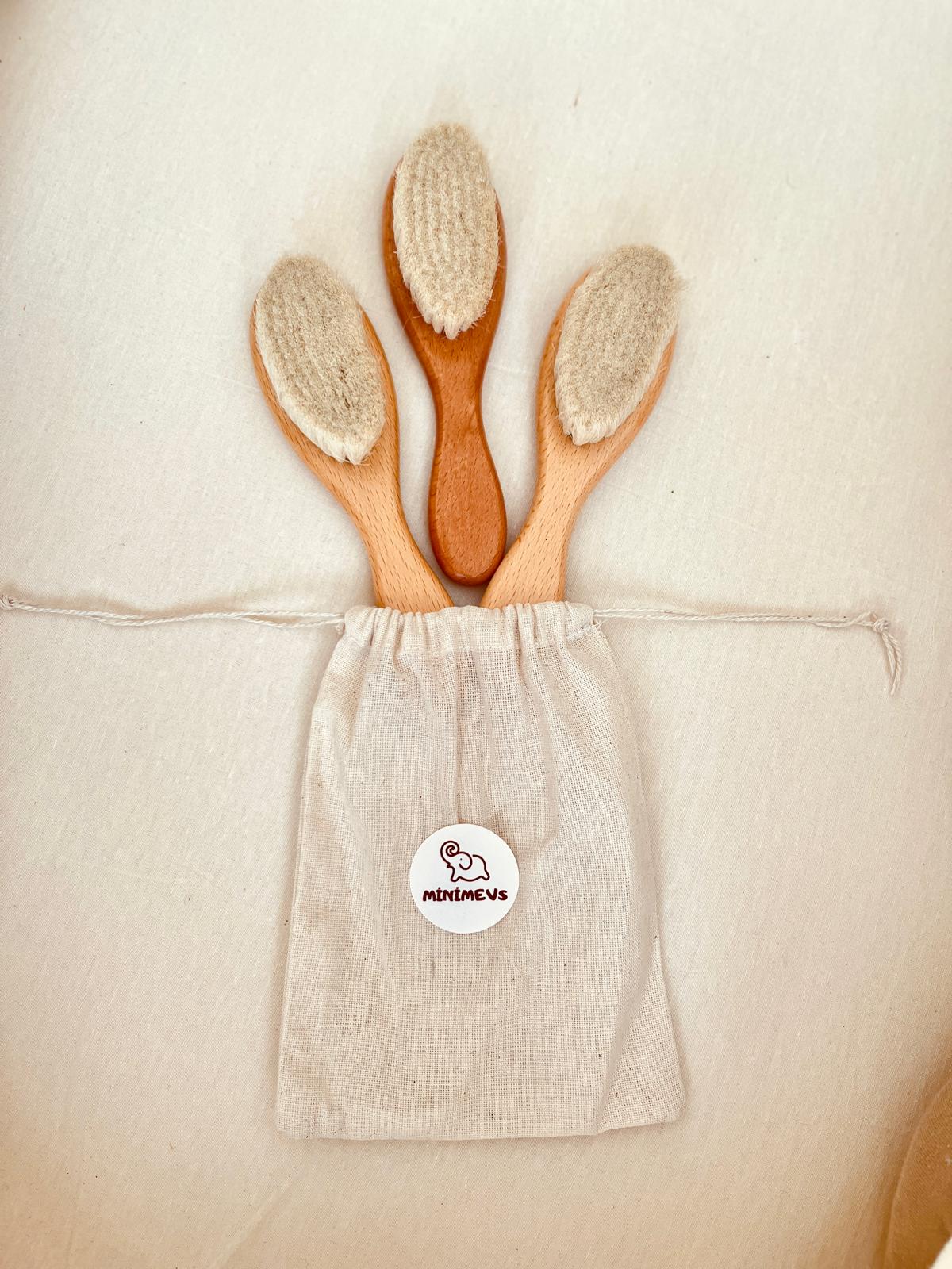 Doğal Keçi Kılı Bebek Tarağı