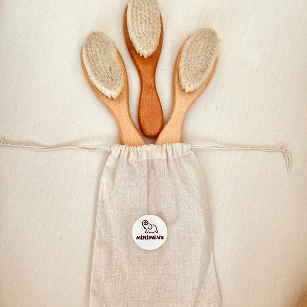 Doğal Keçi Kılı Bebek Tarağı