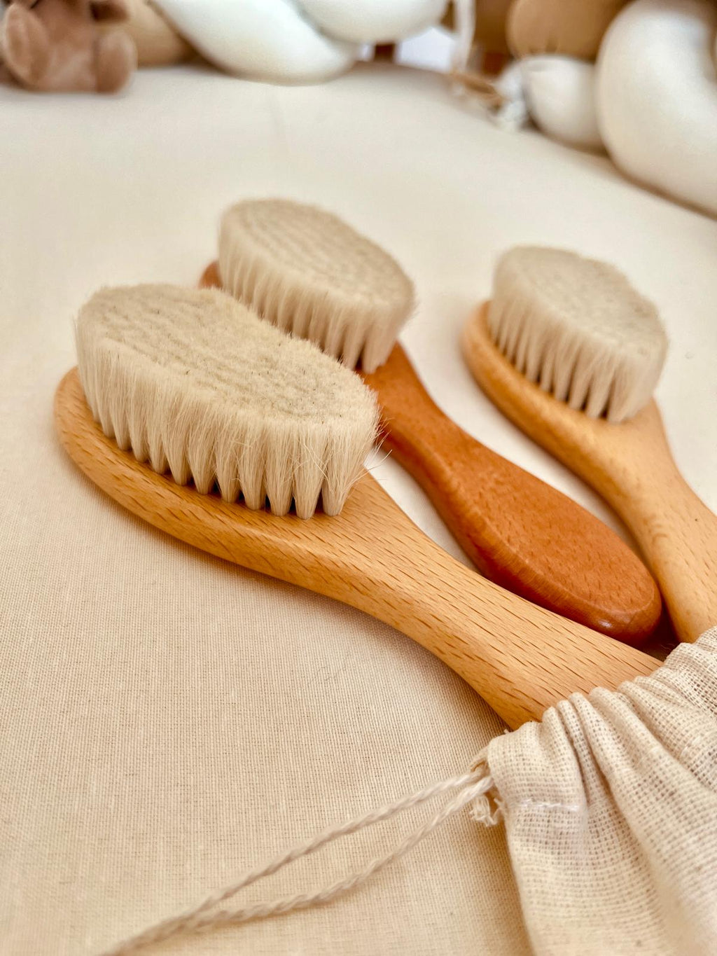 Doğal Keçi Kılı Bebek Tarağı