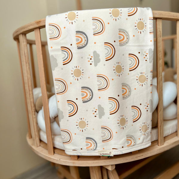 Gökkuşağı Desenli Bebek Battaniyesi