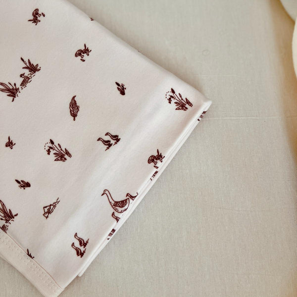 Ördek Desenli Bebek Battaniyesi