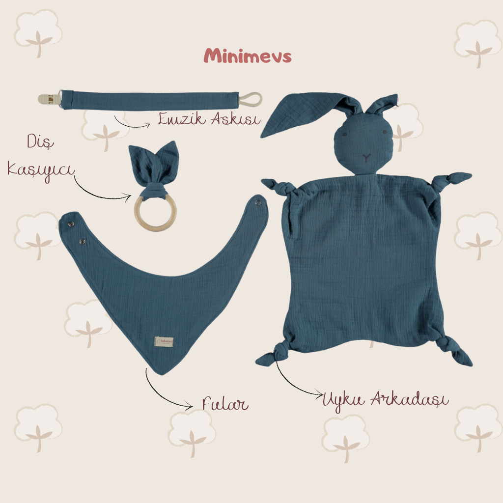 Müslin Uyku Arkadaşı Set