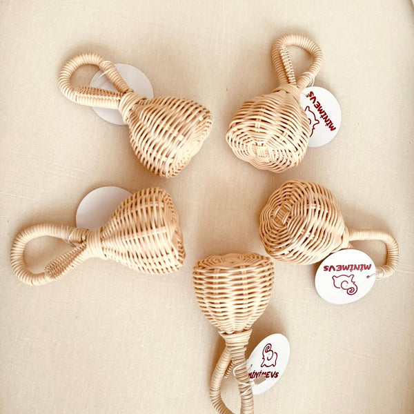 Doğal Rattan Bebek Çıngırağı