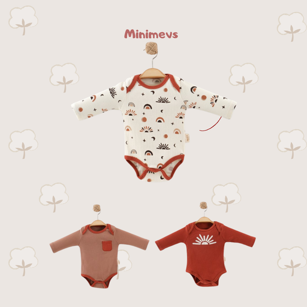 Günbatımı Çıtçıtlı 3lü Body