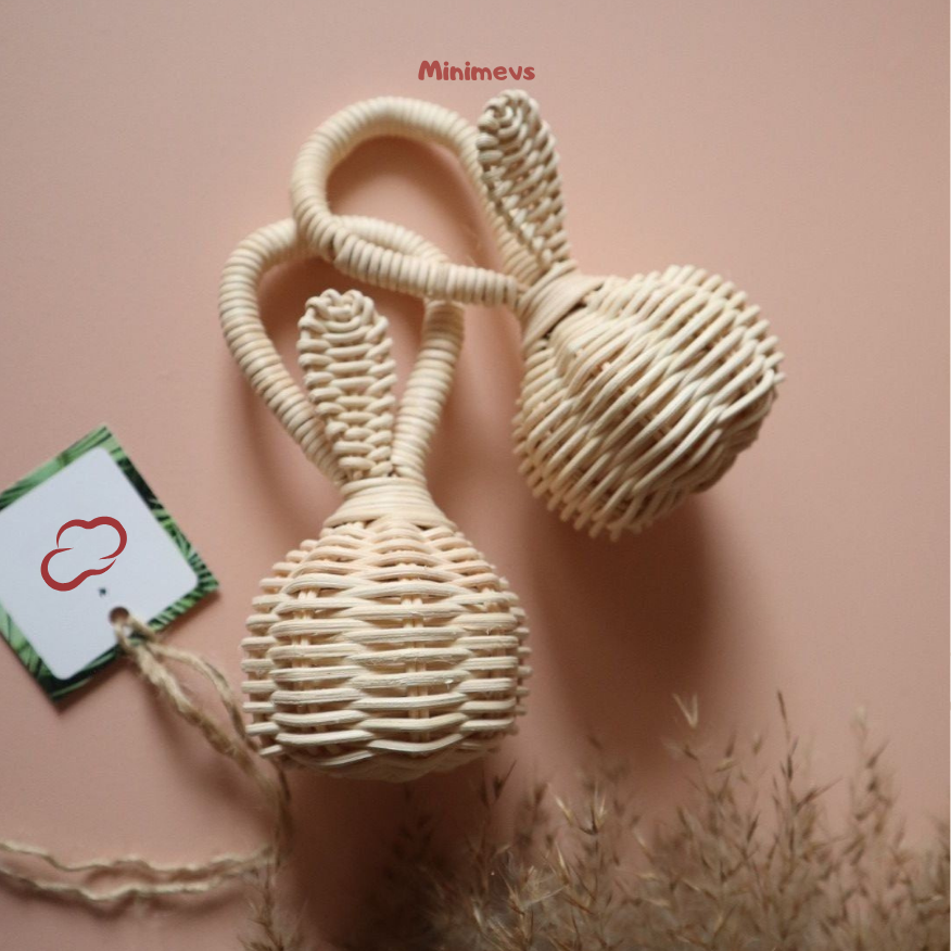 Doğal Rattan Bebek Çıngırağı